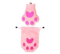 FRCOLOR 1 Pc Bolsa de hielo de silicona de Pata de Gato útil bolsa de hielo témpano flotante caliente de o de refrigeración de enfriamiento gel de sílice rosa