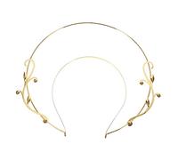FRCOLOR 1 Pc Diadema Halo De Nuestra Señora Women Diadema De Novia Nupcial Tocado De Accesorios De Diosa Disfraz De Diosa Dorada De Diosa Fuente Dorado Golden Aleación