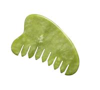 FRCOLOR 1 Pc peine de cabeza de jade peine de desvanecimiento peine de burlas piedra de jade para la cara cuidado personal Herramienta acupuntura peine rascador bate de masaje Jade Xiuyan