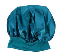 FRCOLOR 1 Pc Sombrero De Pelo Cabeza De Sombrero Para Dormir Mujer Durmiendo Gorro De Seda Para Dormir Visera Dormir De Lado Ancho Tapa Del Capó Diadema De Niñas Neón Tejido Elástico Blue