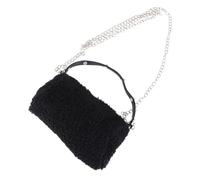 FRCOLOR 1 Pieza Bolso De Felpa Bolsa De Mensajero De Felpa Bolsa De Globo Bolsa De Cubo De Moda Bandolera Bolso De Mujer De Moda Bolso Mujer Otoño Invierno Negro