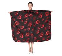 FRCOLOR 1 Pieza De Peto Para Hombres Capa De Peluquería Patrón De Rosa Delantal De Peluquería Champú Para Hombres Accesorios Para Peinar El Cabello Capa De Corte De Pelo Abrigos De