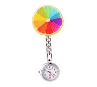 FRCOLOR 1 Pieza Reloj De Bolsillo con Pinza para Medicos Pluma De Enfermera Colgante Digital Accesorios De Enfermera Enfermería Relojes De Mujer Cronometrador del Sanatorio Colorful