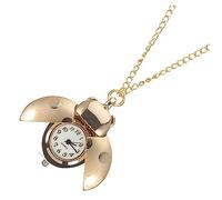 FRCOLOR 1 Pieza Reloj De Bolsillo Oro Reloj De Bolsillo con Forma De Escarabajo Brillante Ver Hombres Mirar Relojes para Hombres Relojes Colgantes para Mujer Pendant Watch Dorado Cuarzo