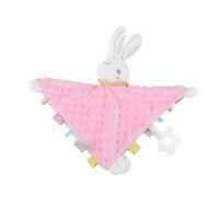 FRCOLOR 1 pieza Toalla de Apego para Bebés Forma de Conejo Juguete de Consuelo y Seguro para Recién Nacidos y Momentos de