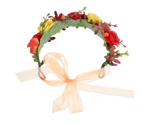 FRCOLOR 1 Unidad Aro de Flores Pelo Diadema de Flores Aro de Pelo de Fiesta Flores de Tela Estilo Fashion para Niñas y Niñas Pequeñas Adecuado para Fiesta, Cosplay y Sesión Fotográfica