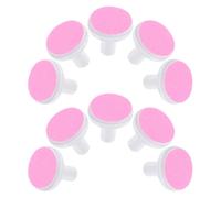 FRCOLOR 10 Almohadillas Para Lima De Uñas Cortaúñas Eléctrico Almohadillas De Repuesto Cabezales De Molienda Disco De Pulido Cortaúñas Almohadillas De Papel De Lija Rosa