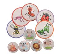 FRCOLOR 10 hojas Calcomanías de Entrenamiento para Ir al Baño para Pegatinas Cartoon que de Color Reutilizables y Fáciles de Limpiar para Motivar el Entrenamiento de Orinal