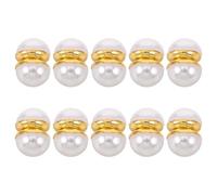 FRCOLOR 10 Pares de Imanes de Perla Magnéticos para Velo de Novia, Doble Cara y Resistentes al Viento, Accesorios Elegantes para Bodas y Eventos Nupciales