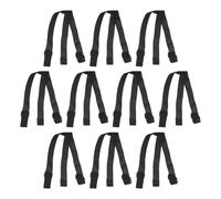FRCOLOR 10 Piezas Banda de Faros Elástica de Repuesto, Poliéster Negro, Alta Elasticidad, Cómoda para Uso Prolongado, Compatible Linterna Frontal y Faro Led, para Correr y Trabajo