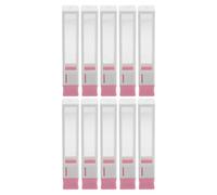 FRCOLOR 10 Piezas Caja Organizadora de Brocas para Uñas, Estuche de Almacenamiento para Brocas de Torno de Plástico Transparente, Diseño Pequeño y Plano, Visibilidad Clara, Ahorro