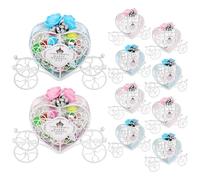 FRCOLOR 10 Piezas Cajas para Dulces con Diseño de Carroza y Corazón de Hierro Reutilizables para Fiestas y Bodas Decorativas y Creativas