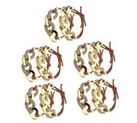 FRCOLOR 10 piezas cuerda de cadena para el pelo cuerdas de metal cadenas para bandas de pelo para mujer tiara para niñas bandas elásticas para el pelo gomas para el pelo para niñas pulsera elástica
