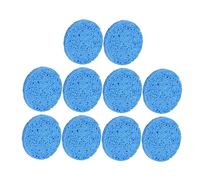 FRCOLOR 10 piezas Esponjas de Limpieza Facial de Pulpa de Madera Azules Suaves y Naturales para Desmaquillar y Cuidar Eliminan Maquillaje Resistente y Limpian Profundamente