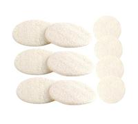 FRCOLOR 10 Piezas Exfoliación de loofá cuidado esponja Esponjas exfoliantes limpieza profunda depurador de piel esponja vegetal natural Beige