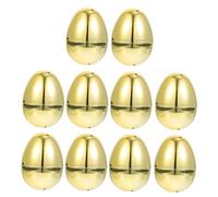 FRCOLOR 10 Piezas Huevos de Pascua de Plástico Brillantes para Rellenar Decoración Creativa para Fiestas y Infantiles para y Actividades de Pascua