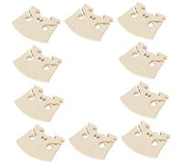 FRCOLOR 10 piezas Puente Violín de Madera de Arce Forma de Corazón de Soporte para Violín Accesorios de Repuesto Pulido y Duradero Seguro y Práctico para Varios Estilos Musicales