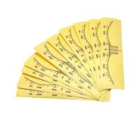 FRCOLOR 10 Piezas Regla Para Tatuajes De Cejas Amarilla Herramienta De Medición Desechable Para Cejas Calibrador Vernier Mini Calibrador Desechable Para Maquillaje Para Modelar