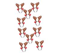 FRCOLOR 10 Piezas sombreros creativos diademas de astas de diadema de elfo diadema de reno para niños headband decoración fiesta tocado en forma de asta Suministros para la fiesta