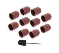 FRCOLOR 10 Piezas Tapa De Arena Para Uñas Casquillo De La Broca Del Clavo Lima De Uñas Grano 180 Archivo De Taladro De Uñas Broca Para Uñas El Plastico Manicura Agente De Mudanzas