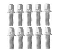 FRCOLOR 10 Piezas Tornillos de Tambor para Montaje de Hardware Tornillos Metálicos Duraderos para Batería Electrónica y Accesorios de Percusión de Plateados Fáciles de Instalar