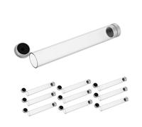 FRCOLOR 10 Piezas Tubo De Herramientas con Tapa Pinzas Tubo De Almacenamiento De Manicura Organizador De Pestañas Portátil Soporte De Herramientas De Extensión De Pestañas