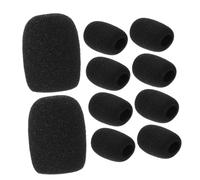 FRCOLOR 10 piezas Unidades Protector para Micrófono de Diadema Funda Antiviento Suave y Absorbente Compatible con Micrófonos para Conferencias Enseñanza y Presentaciones