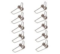 FRCOLOR 10 Resortes Negros Watergate para Trompeta, Accesorios Clave de Latón de Tamaño Pequeño, Resistentes de Hierro para Reemplazo y Mantenimiento en Instrumentos Musicales