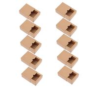 FRCOLOR 10 Uds Cajas Cartón De Embalaje De Té a Granel De Spa a Granel Cajas Para Pequeñas Empresas Para Fiesta De Envío De Spa Papel Kraft Brown