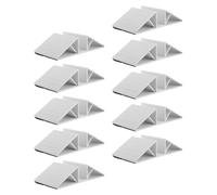 FRCOLOR 10 Unidades Base de Apoyo para Valla de Perros Refuerzo Triangular | ABS Blanco, Diseño Estable, Accesorio para Paneles y Puertas de Mascotas