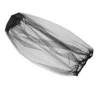 FRCOLOR 10 Unidades Sombrero Mosquitero Negro de Nylon 70d para Cara y Cuello, Cómodo y Ajustable, Adecuado para Pesca y Camping en Verano Unisex ala Ancha