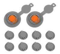 FRCOLOR 10 Unidades Válvula de Aire para Almohada Inflable, Repuesto 12mm | Diseño y Ligero, Tapa de Repuesto, Tecnología Estanca, para Viaje y Camping