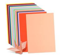 FRCOLOR 100 Hojas Papel Cartulina Colores Pastel para Manualidades Papiroflexia Origami Fácil de Cortar y Dibujar