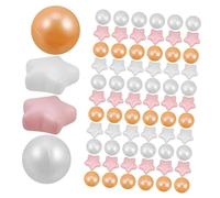 FRCOLOR 100 Piezas Bolas Oceánicas para Piscina Infantil Seguro de Plástico Colores Perlados y Redondas Juguetes para Bebés