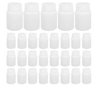 FRCOLOR 100 Piezas Botella de envasado de contenedor de Botellas de Pastillas de Medicina tarros de Pastillas Educación física Blanco