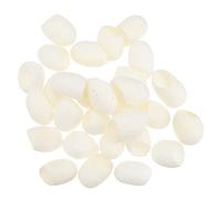 FRCOLOR 100 Piezas Capullos De Bolas De Seda Limpiador De Bolas De Gelatina De Carbón Capullos De Seda Natural Dedo De Seda Lejía Corporal Limpieza De Seda Protección De La Piel A7