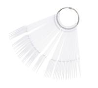 FRCOLOR 100 piezas Color Display Nail Polish Tips Foldable Fan Shape Nail Gel Tips For Art Design Display Stick For Salon And Home Use