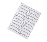 FRCOLOR 100 Piezas Regla Desechable Para Cejas Gel Moldeador Facial Equipo Recortador De Cejas Para Mujer Tubería Pie De Rey Regla De Cejas Portátil Black Material Desechable