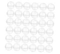 FRCOLOR 100 Piezas Unidades Transparentes Rellenable para Juguetes Pequeños Bolas de Claras Reutilizables para Máquinas Expendedoras y Exhibición de Premios Sorpresa