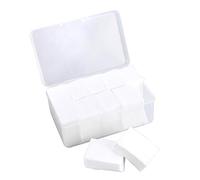 Frcolor 1000pcs algodón almohadillas absorbente delgado soplos Plaza de algodón para quitar maquillaje Facial y uñas Polis