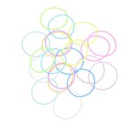 FRCOLOR 100piezas Banda De Silicona Elástica Pelo Pulseras De Colores Brillantes Accesorios Años Niñas Fiestas De Discoteca San Valentín Evento Granel