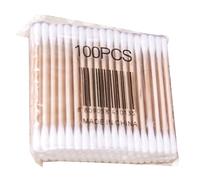 FRCOLOR 100piezas Bastoncillos De Algodón Hisopos De Algodón De Madera Doble Punta