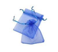 FRCOLOR 100piezas Bolsitas De Organza Con Cordón Para Joyería Azul Real Bodas y Fiestas