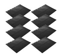 FRCOLOR 10piezas Álbum de Sellos con Páginas Sueltas Doble Cara Negro de Ajustables para Coleccionistas Funda Protectora para Organización y Almacenamiento de Estampillas