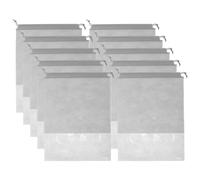 FRCOLOR 10piezas Bolsas De Almacenamiento para Zapatos Unidades con Cordón y Ventana Transparente Organizador De Viaje para Zapatos para Mudanzas y Viajes