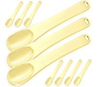 FRCOLOR 10piezas Crema para Ojos Barra Aplicador de Maquillaje Espátula de Metal para Cosméticos Herramienta para Recoger Crema Cucharas para Facial Paquete de Uso Salón o Hogar