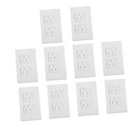 FRCOLOR 10piezas Cubiertas De Enchufe Antidescarga Eléctrica Tapas De Seguridad Para Tomas De Pared Protectores De Enchufes Para Bebés Con Cierre Automático Para Hogares