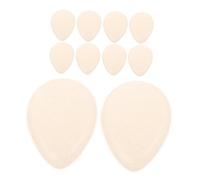 FRCOLOR 10piezas De Silicona Transparente Para Polvos Esponjas Mezcladoras De Maquillaje Para Base Líquida Aplicador De Polvos Faciales No Absorbente Para Maquillaje Diario Casa