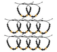 FRCOLOR 10piezas Pulseras Deportivas De Madera Pulseras De Fútbol Para Hombre Joyería Deportiva Cristiana Para Eventos De Fiesta