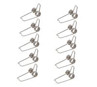 FRCOLOR 10piezas Resorte De Llave Watergate Para Trompeta Componentes De Drenaje De Trompeta Accesorios De Drenaje Color Negro